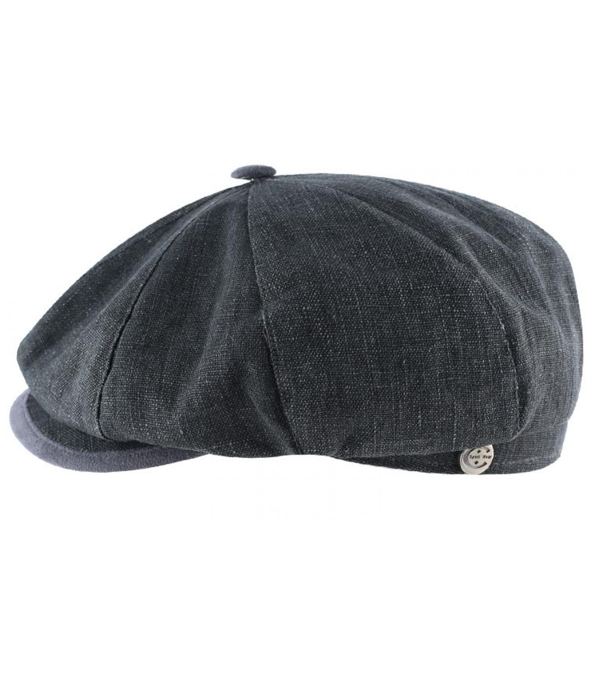 Casquette gavroche gris homme Gatsby lin gris